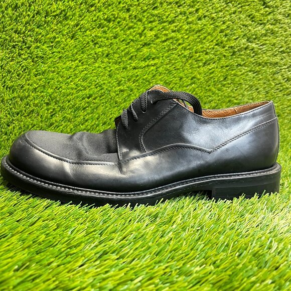 Johnston & Murphy Mens Size 10 Black Casual Classic Leather Lace Up Oxford Shoes